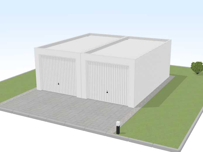 Doppelgarage Zweitor